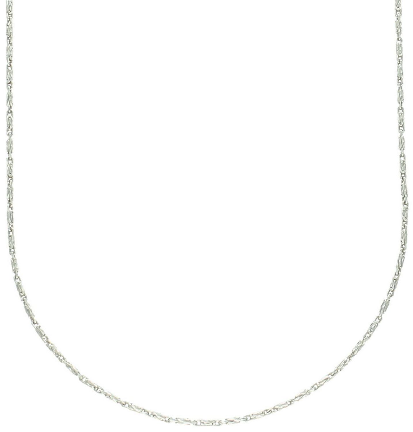 Srebrny łańcuszek damski DIA-LAN-6518-925 – delikatny łańcuszek o szerokości 1 mm i długości 70 cm. Wykonany ze srebra próby 925, waży ok. 4,40 g, z zapięciem na karabińczyk. 1.jpg